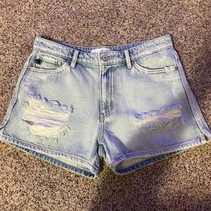 kancan ripped denim shorts